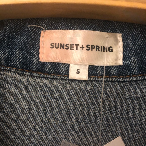 Sunset and Spring women’s denim jacket embellished - Picture 3 of 12